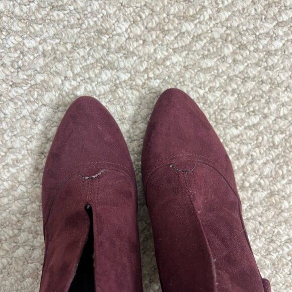 Guess Purple Booties ankle boots heeled size 6.5 - Picture 7 of 8